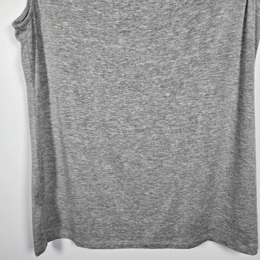 NEW Philosophy Alex Mist Gray Heather Cap Sleeve Jersey Knit T-Shirt Top Large - Picture 10 of 13
